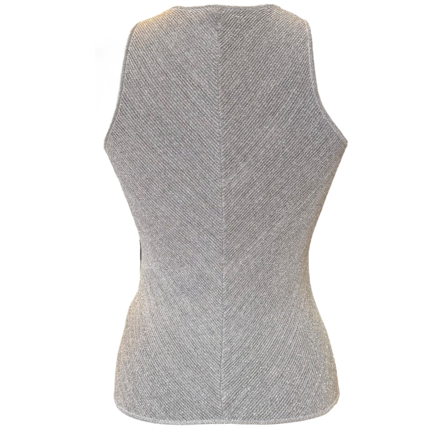 Reiss Silver Knit Top - 8