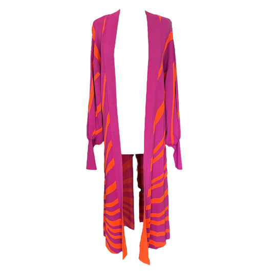 Lennon Courtney Pink and Purple Longline Cardigan - 14