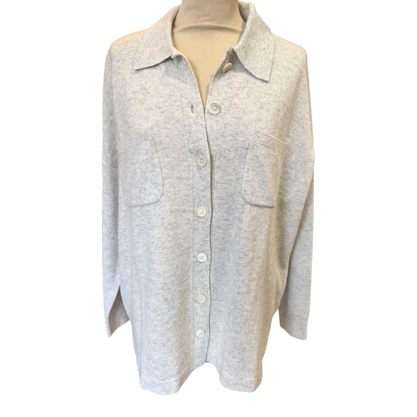 The White Label Knitted Shirt with Cashmere - 10/12 - NEW