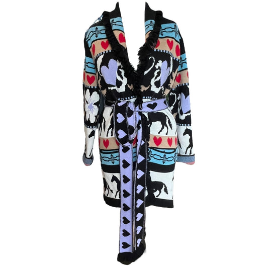 Hayley Menzies Patterned Long Cardigan - 12