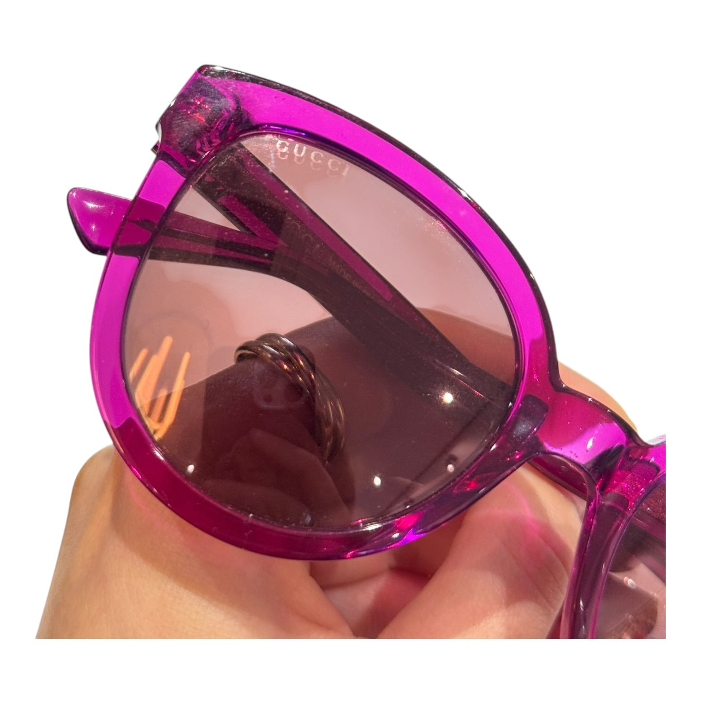 Gucci Pink Red Sunglasses