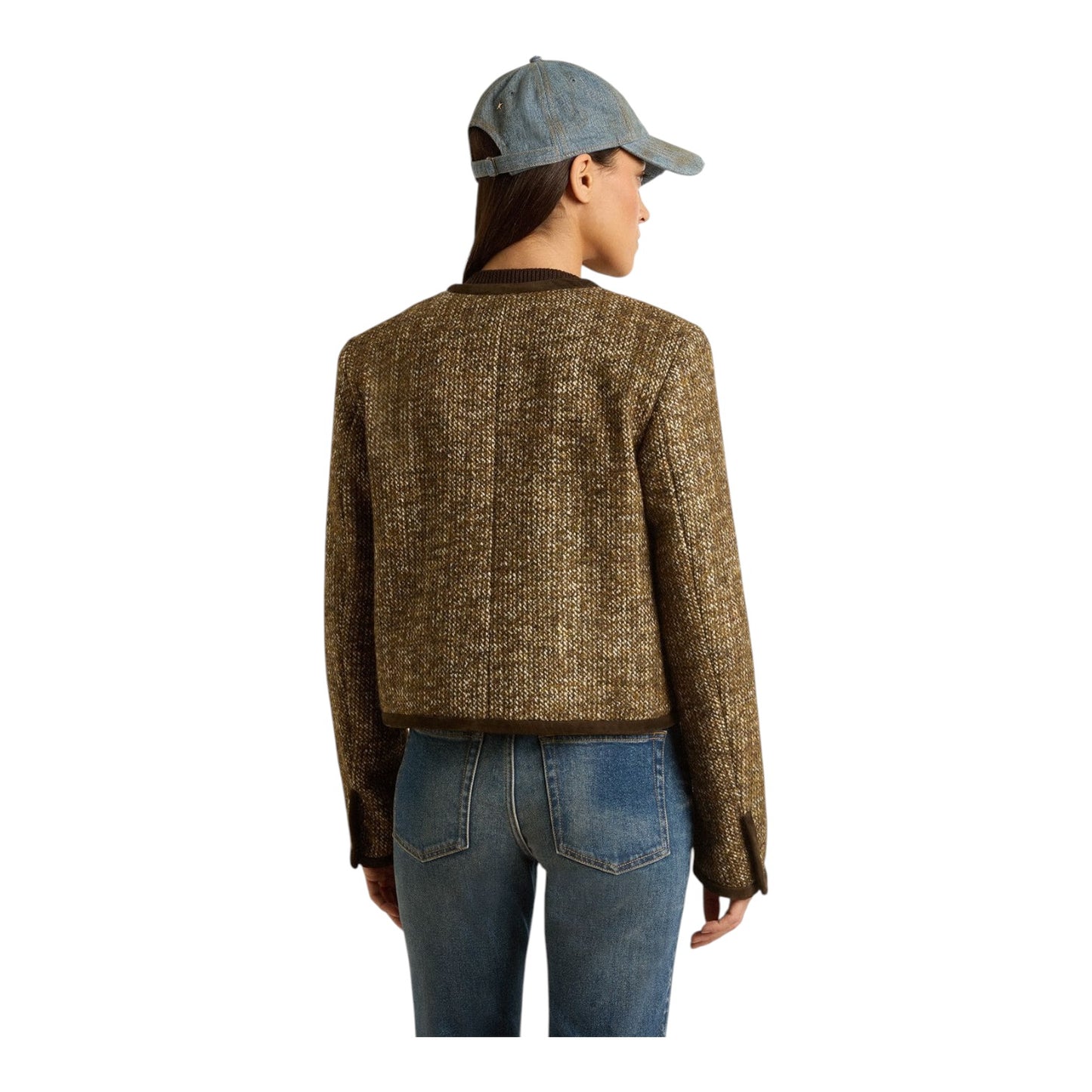 Golden Goose Journey Jacket in Wool Tweed with Suede - 12