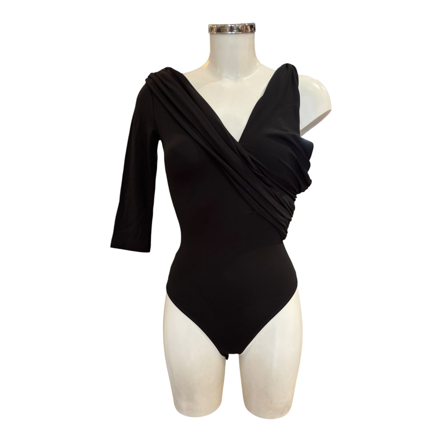 Alexander McQueen Black Crêpe Jersey Bodysuit - 8/10 - NEW