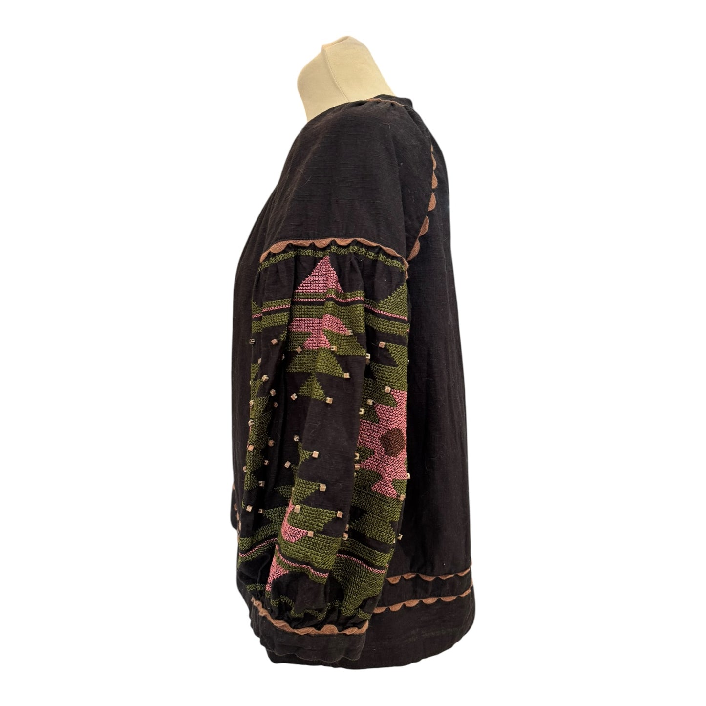 Rose & Rose Black Embroidered Top - 12