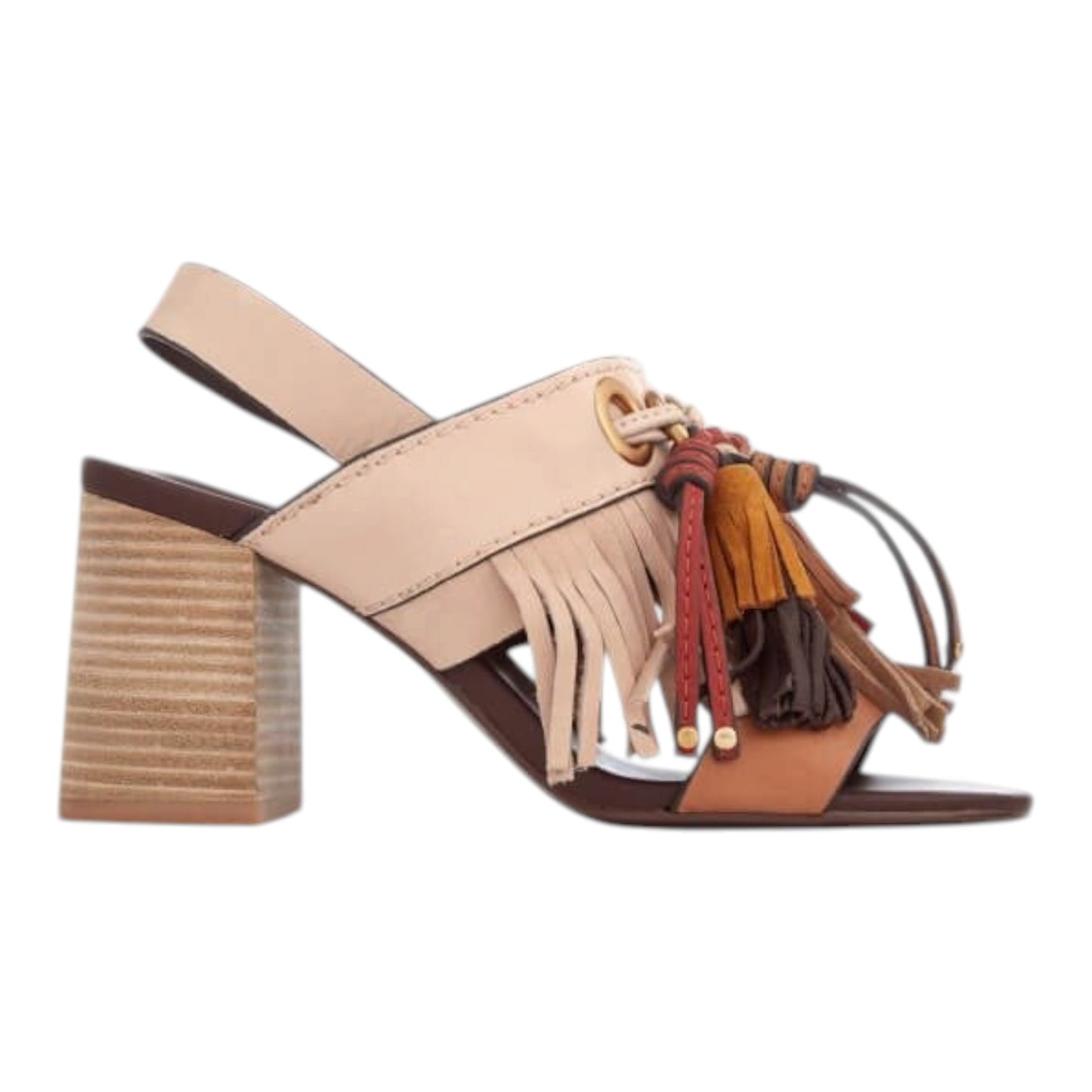 See By Chloe Tania Fringe Tassel Sandals - 38.5 / 5.5