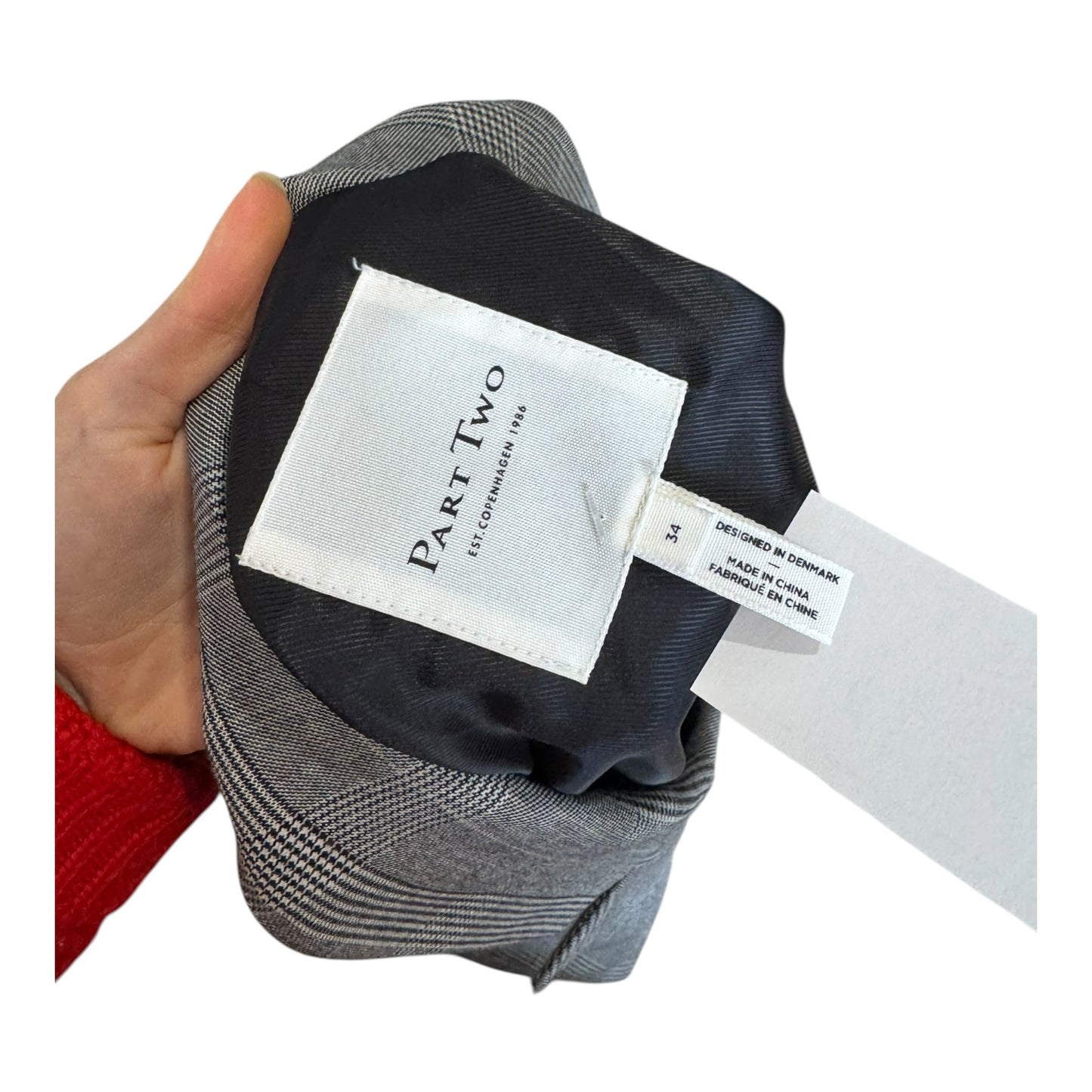Part Two Grey Check Blazer - 10