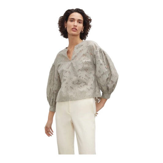 Club Monaco Sage Grey Floral Top - 12