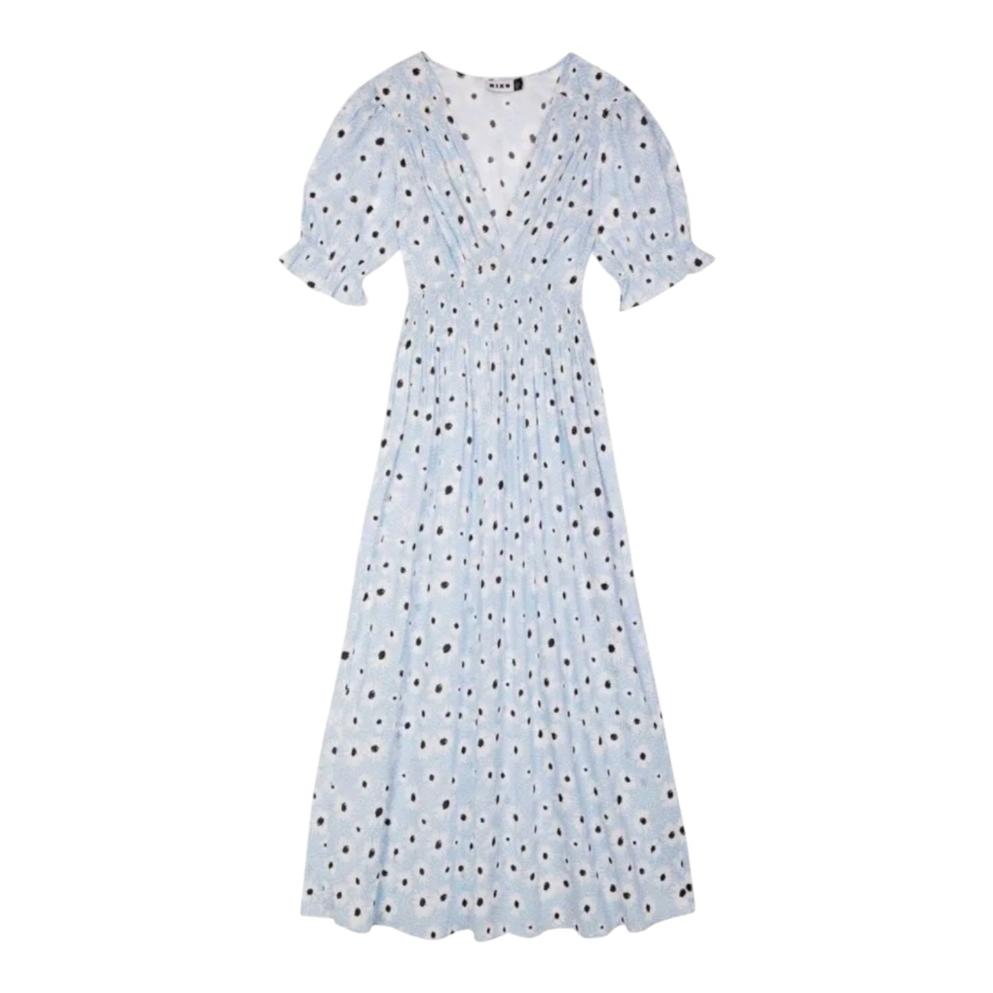 Rixo Sabi Blue Floral Print Dress - 14