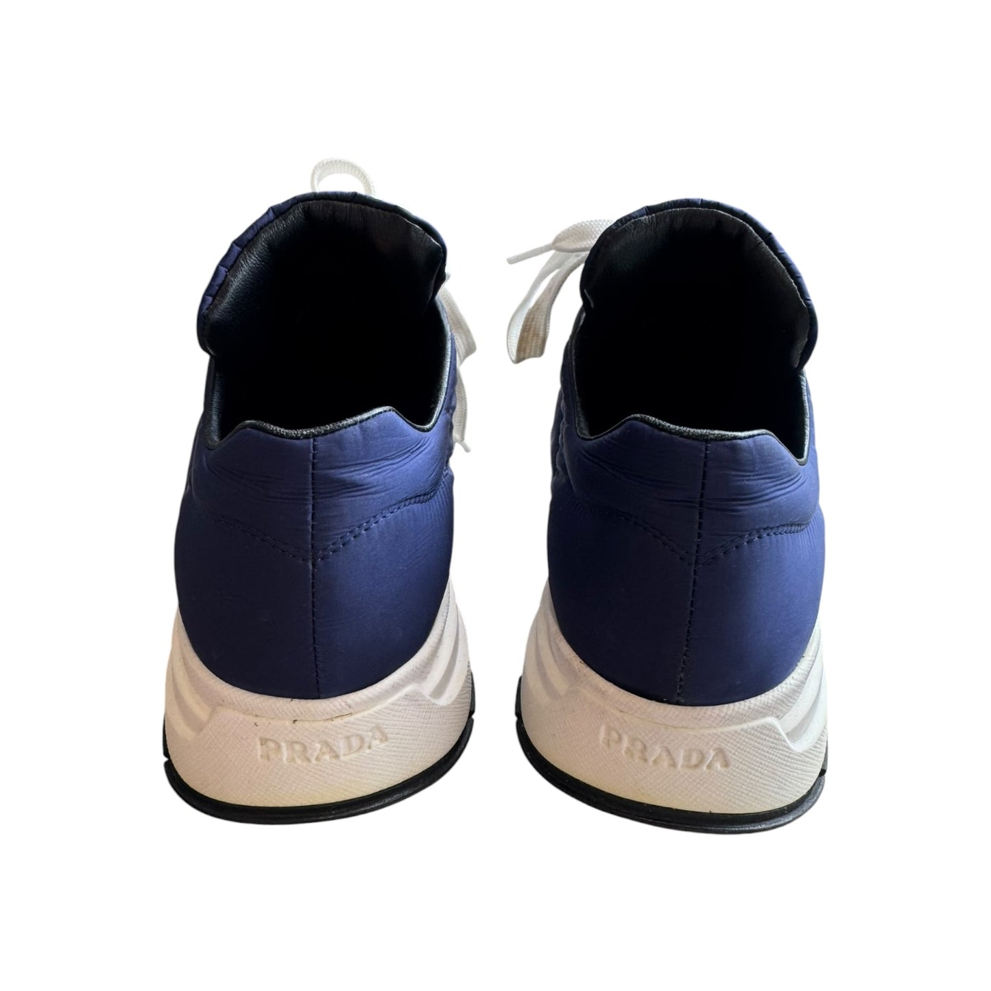 Prada Prax 01 Navy White Trainers - 38/5