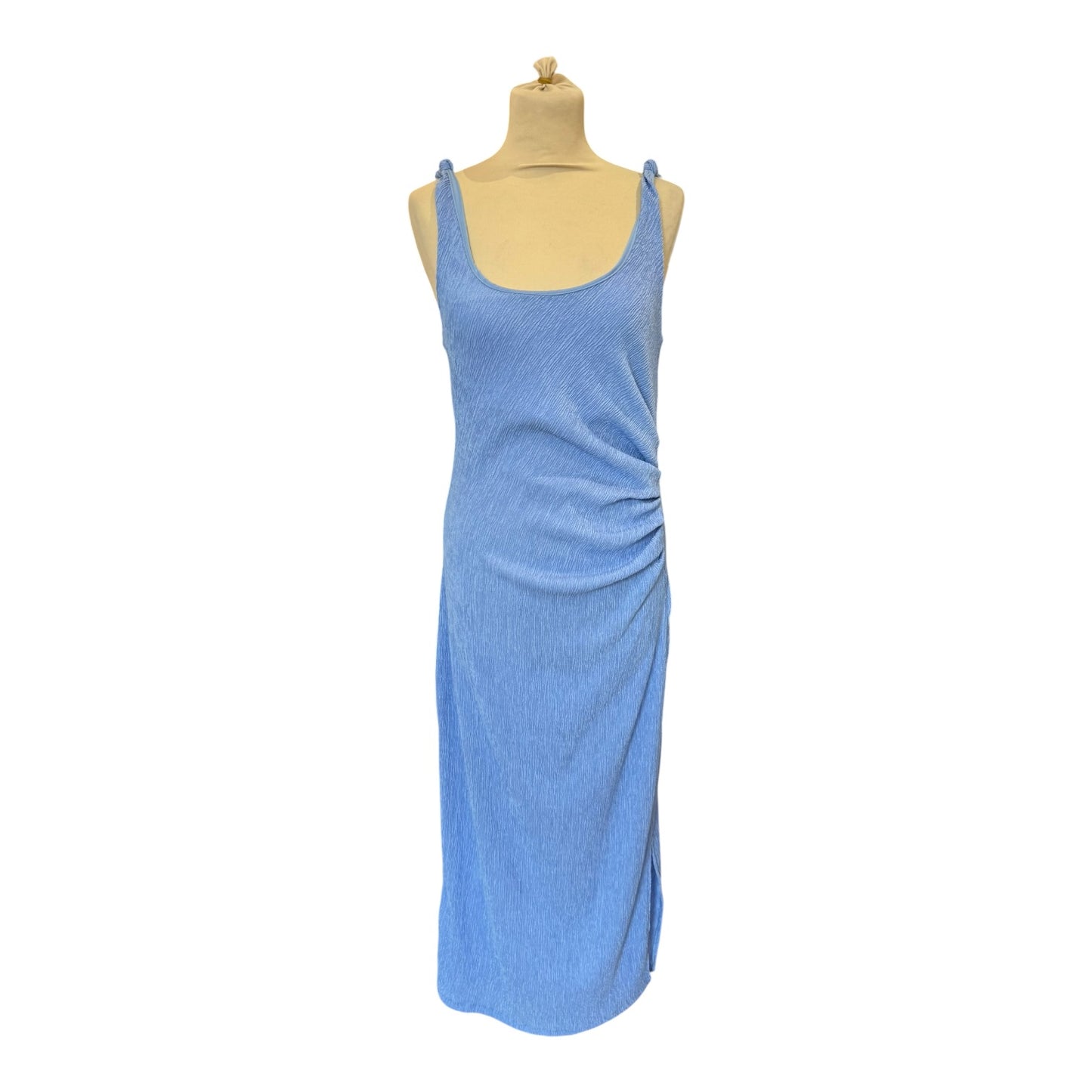 French Connection Trixie Textured Knot Strap Midi Dress - 12