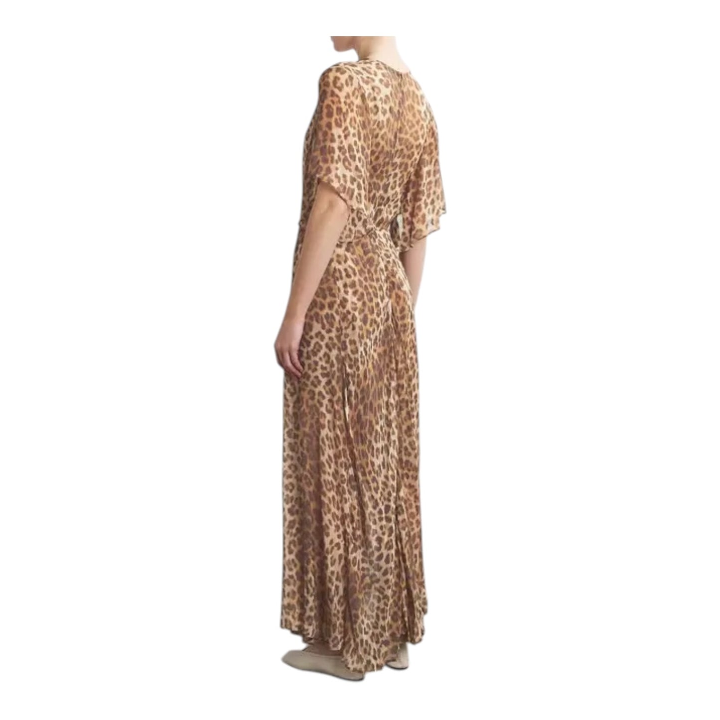 Maje Leopard Print Maxi Dress - 10