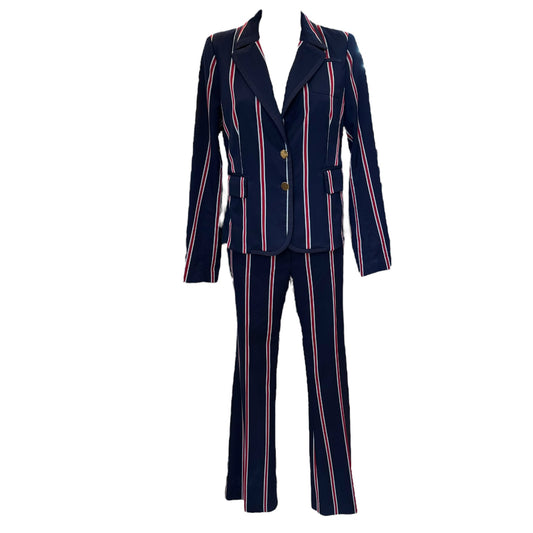 Baum und Pferdgarten Navy Stripe Trouser Suit - 12/14