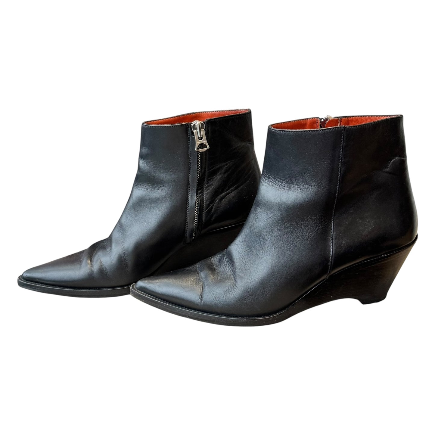 Acne Studios Black Leather Cony Boot - 41/8