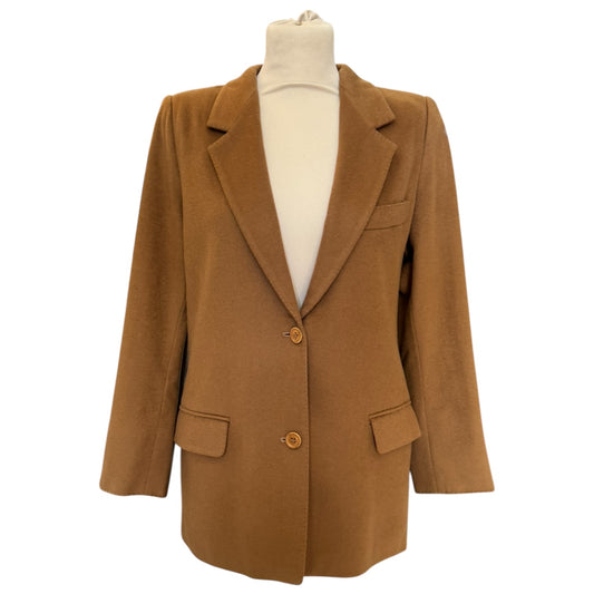 Max Mara Camel Cashmere Blazer - 10