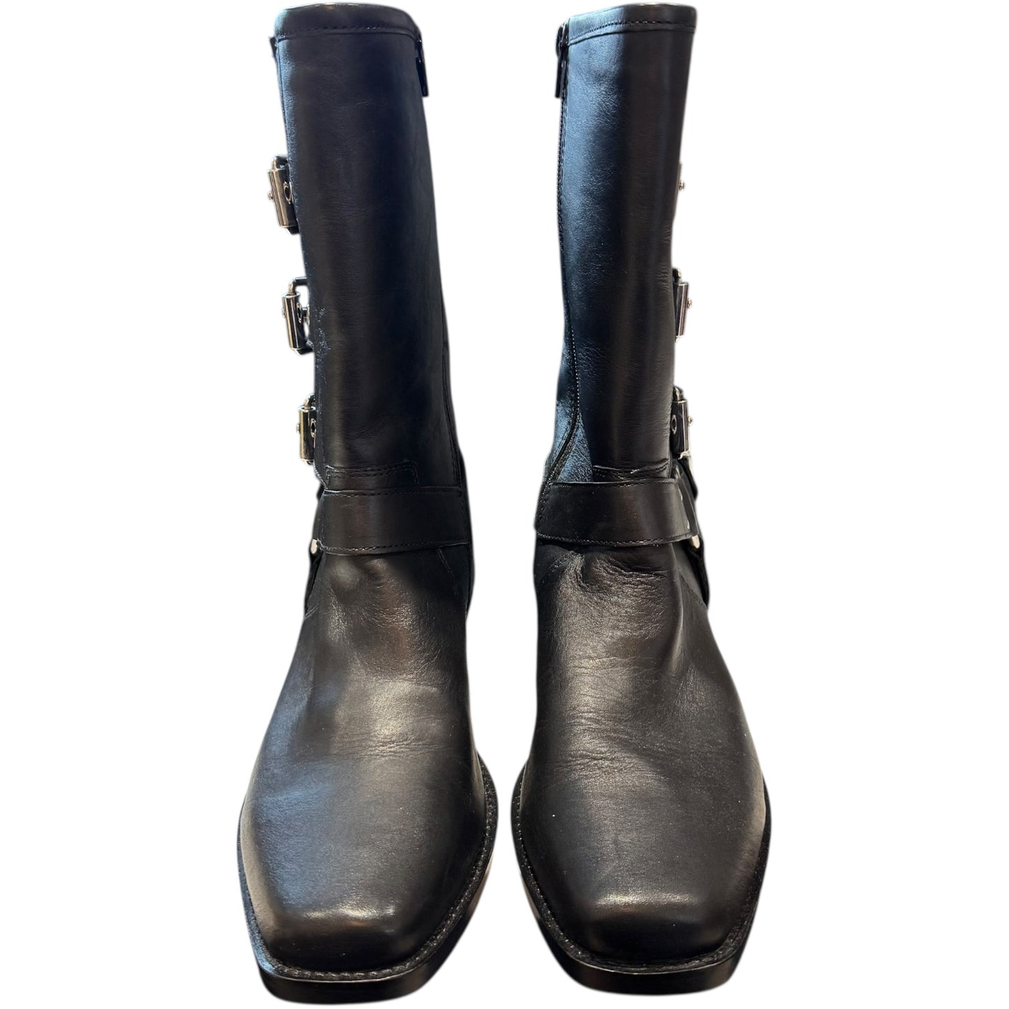 PS Poelman Black Modular Biker Boots - 40 / 7 - NEW
