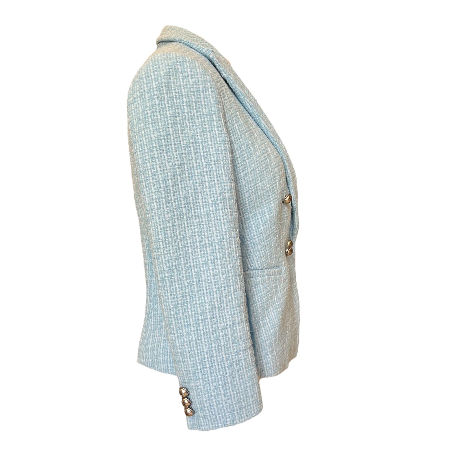 Marella Blue Tweed Jacket - 12