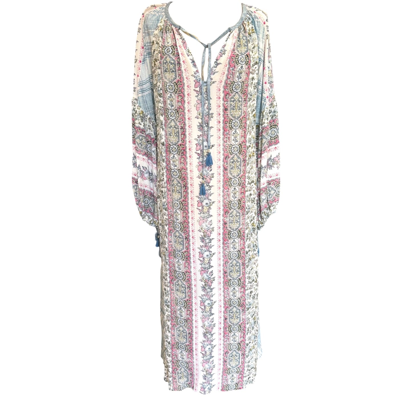 D'Ascoli Blue Silk Dress - 14/16