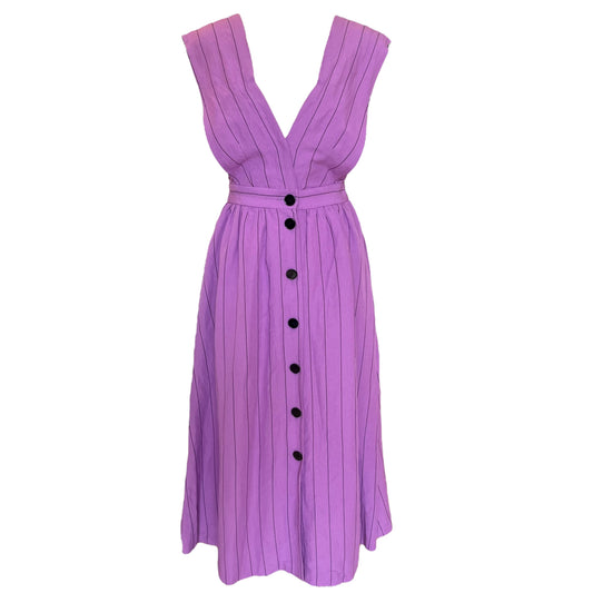 Sandro Purple Midi Dress - 10 - NEW