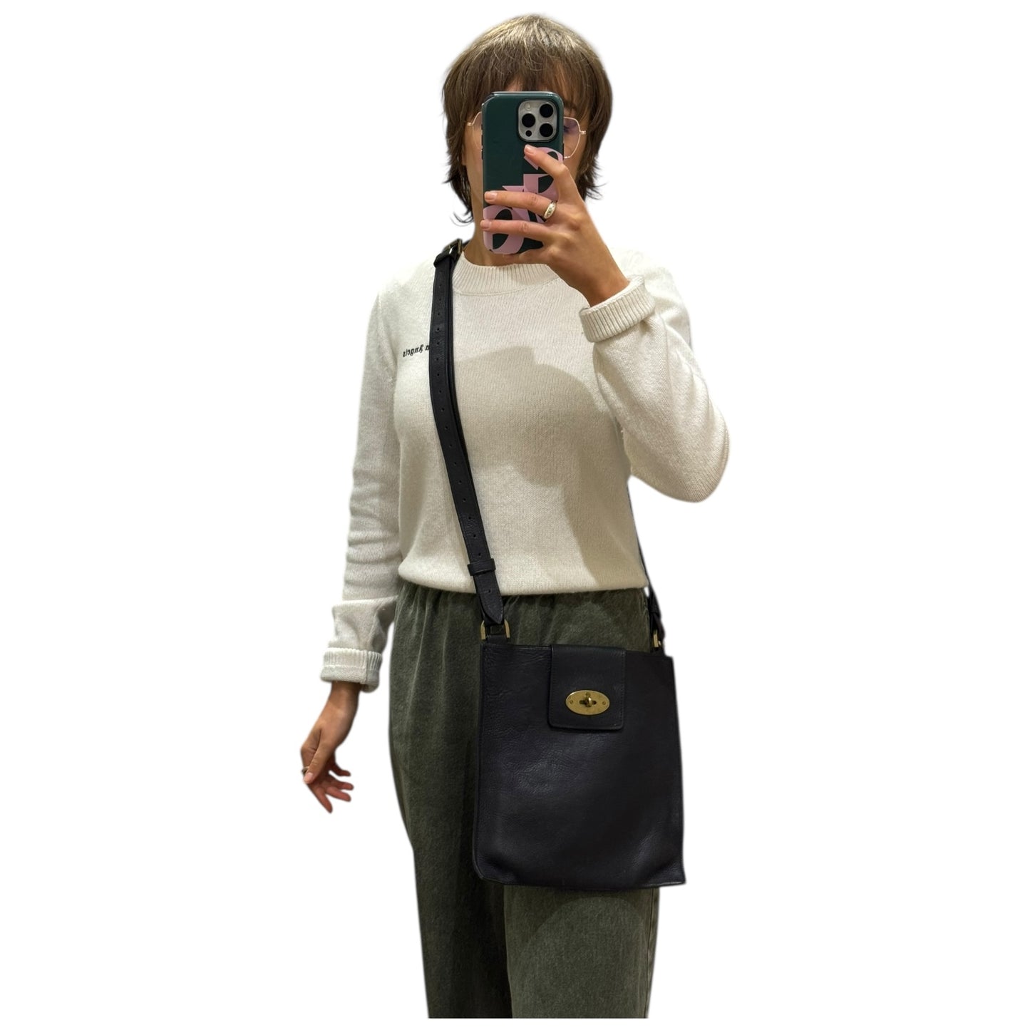 Mulberry Black Joel Crossbody Unisex Bag