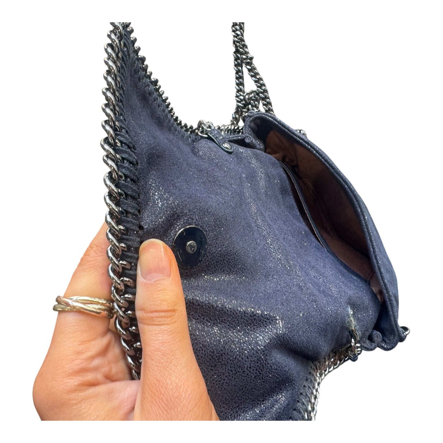 Stella McCartney Mini Navy Fallabella Crossbody Bag