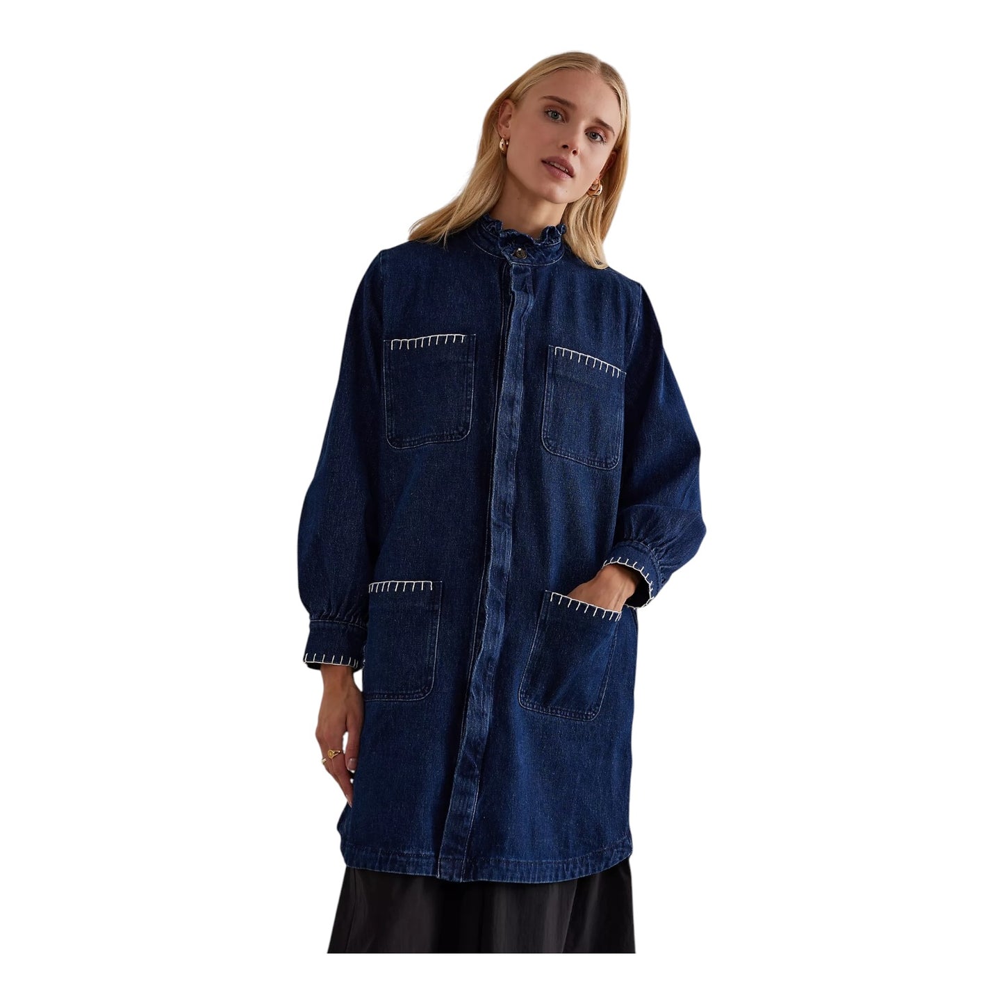 Seventy + Mochi Pablo Denim Trench Coat - 8/10 - NEW