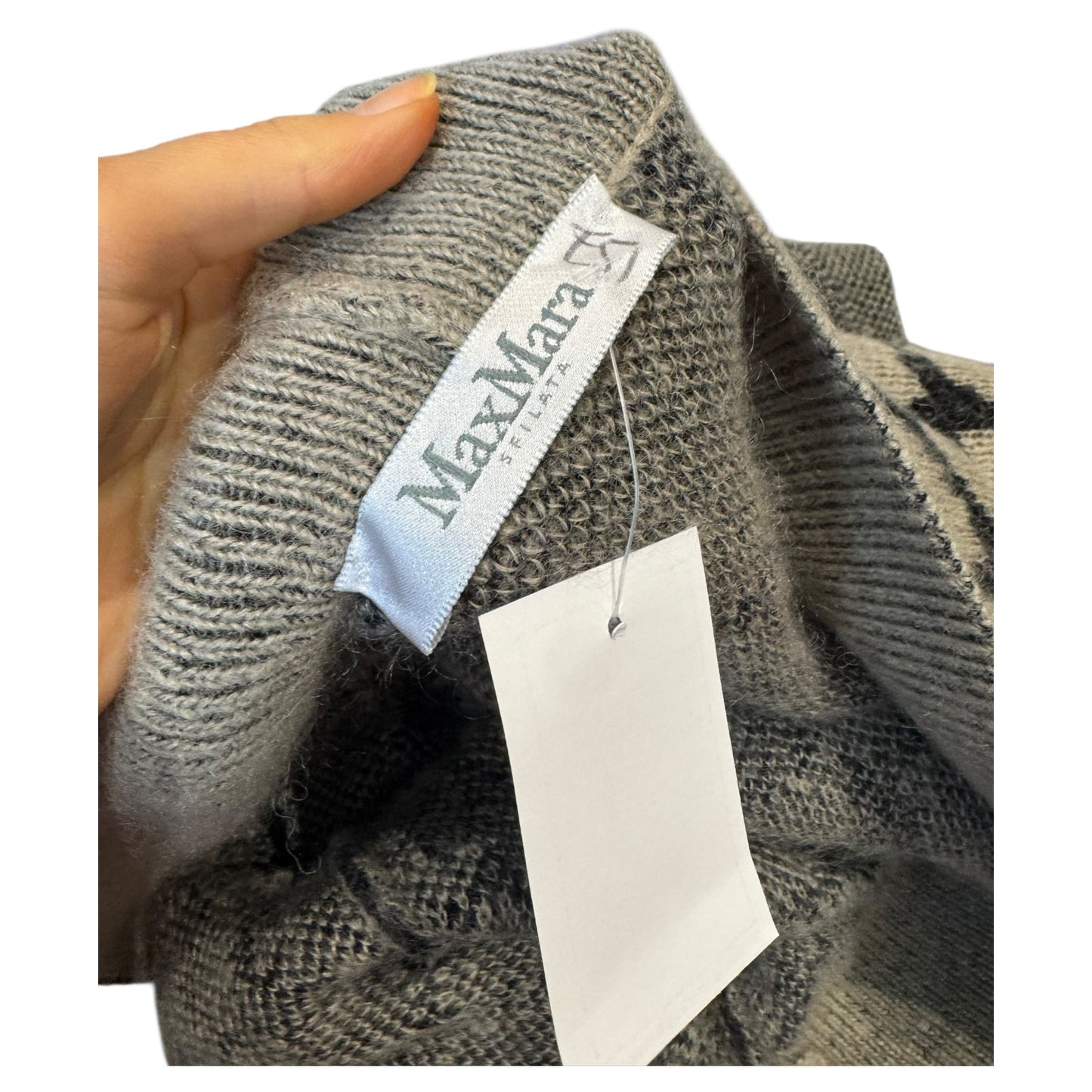 Max Mara Taupe and Black Long Cardigan - 8/10