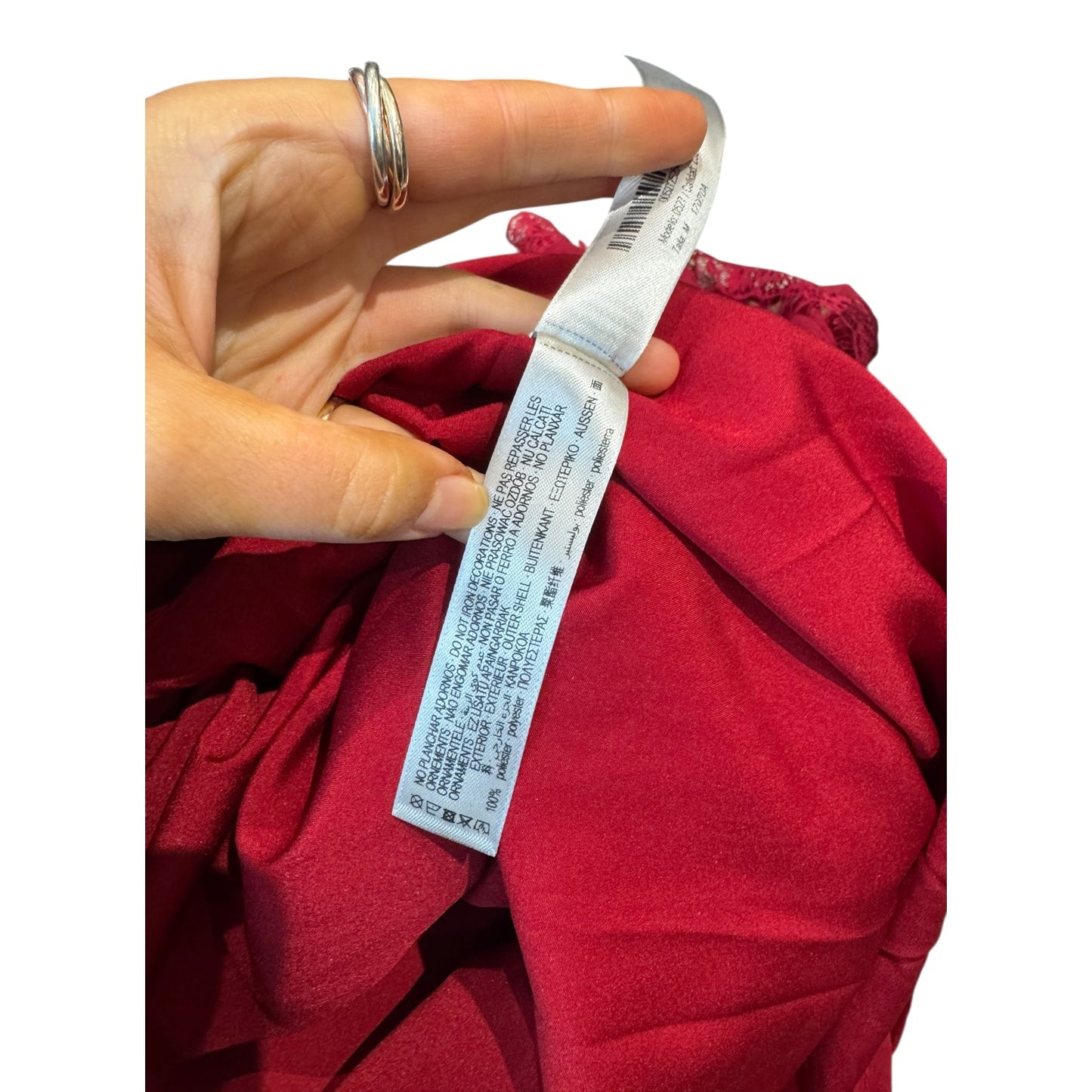 Uterque Red Lace Dress - 14