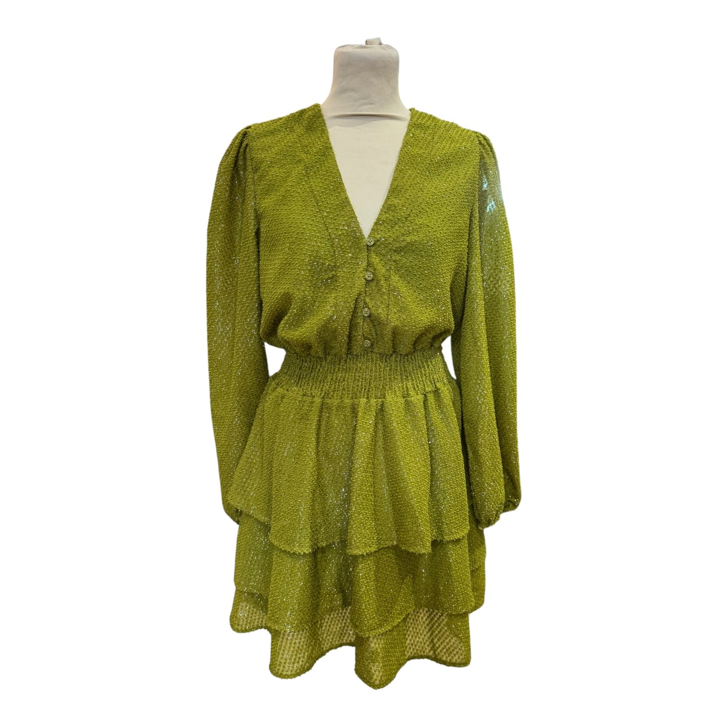 Sylvian Heach Moss Green Dress - 10 - NEW