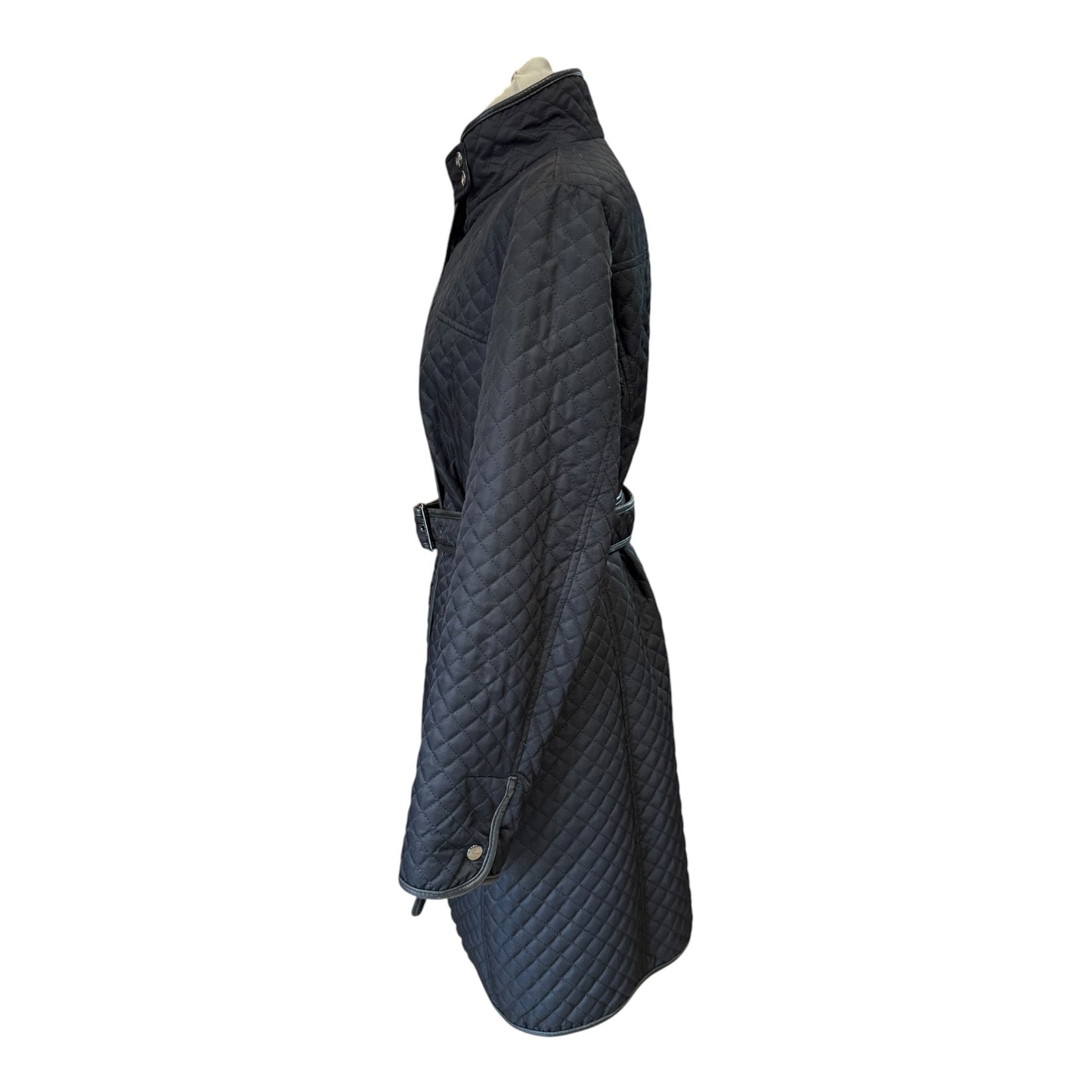 Burberry Black Quilted Coat - 12