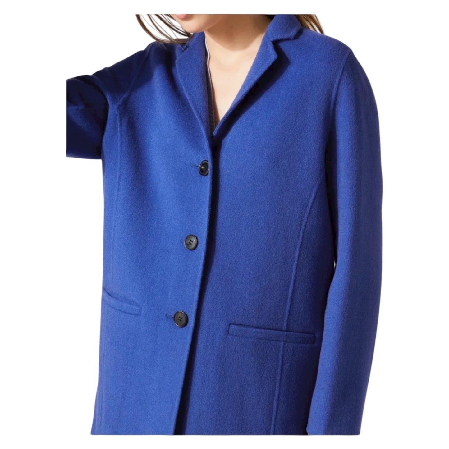 Jigsaw Cobalt Double Face Oval Coat - 10