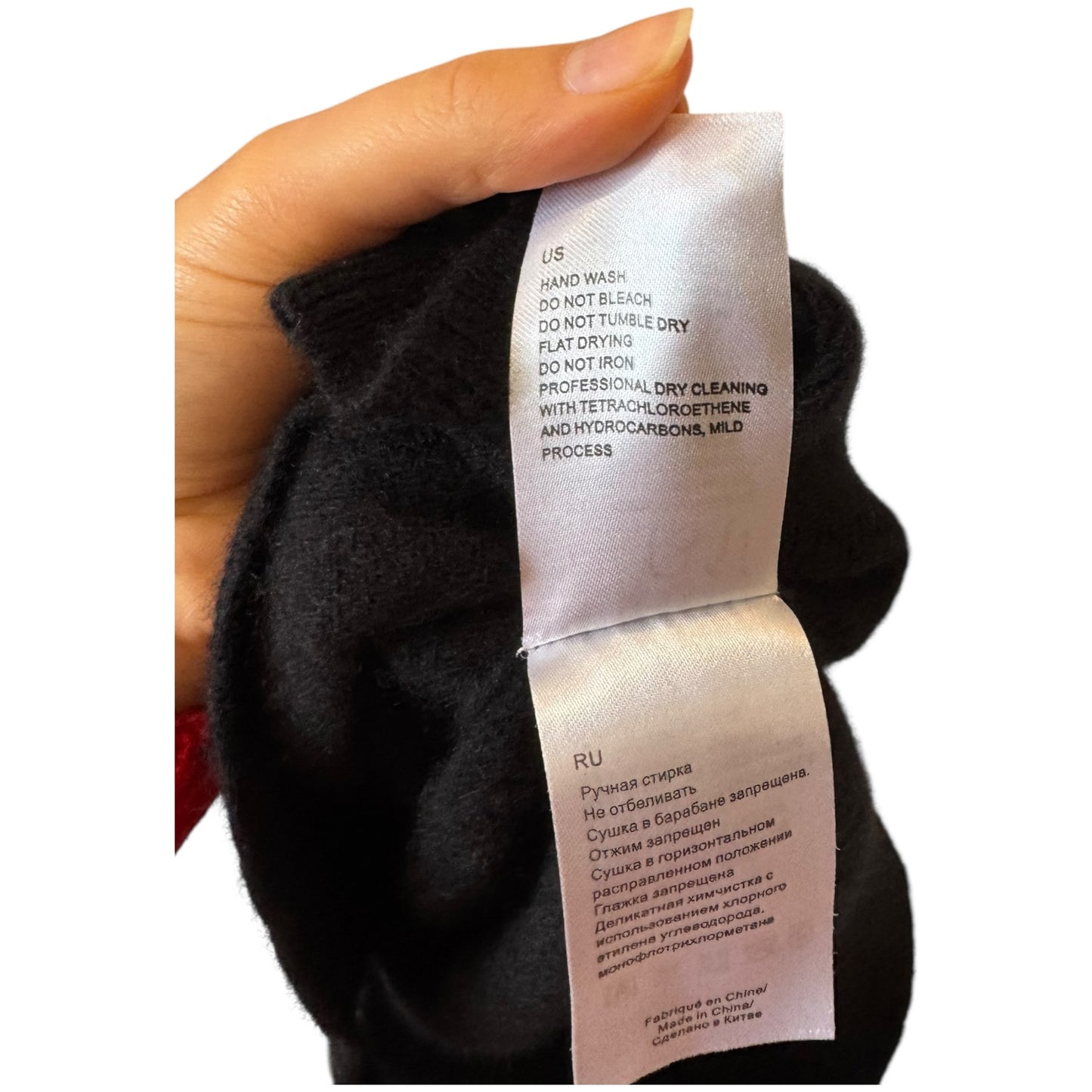 Estheme Studio Black Cashmere V Neck Jumper Dress - 12