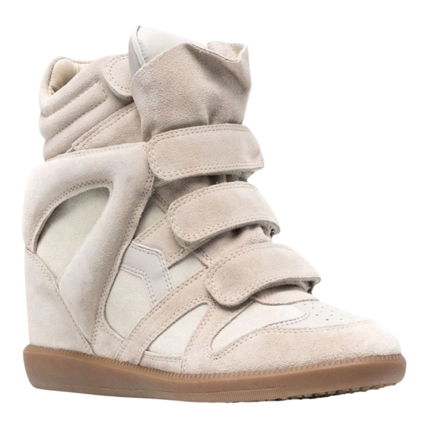 Isabel Marant Bekett Leather Wedge Sneakers - 38/5 - NEW