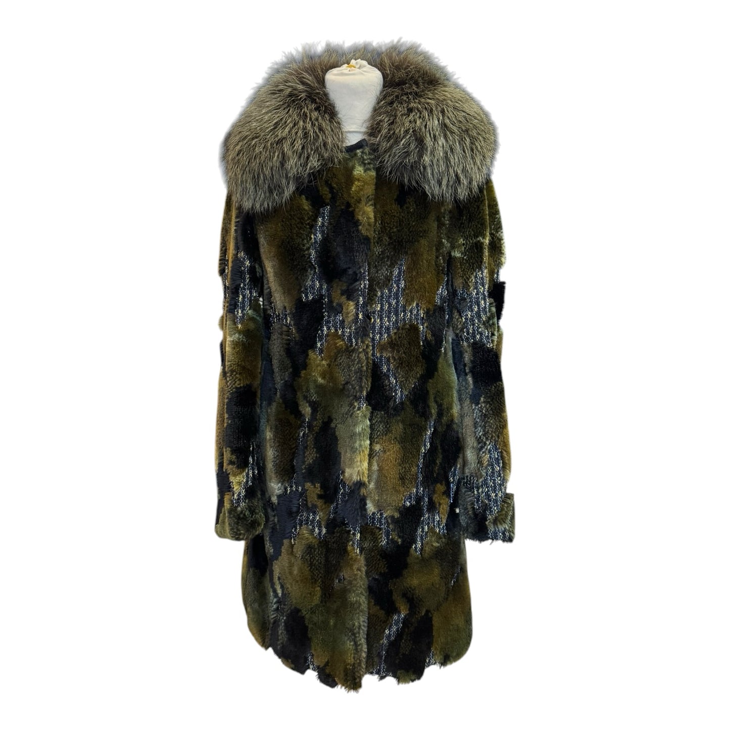 Airfield Green Camo Fluffy Coat - 10
