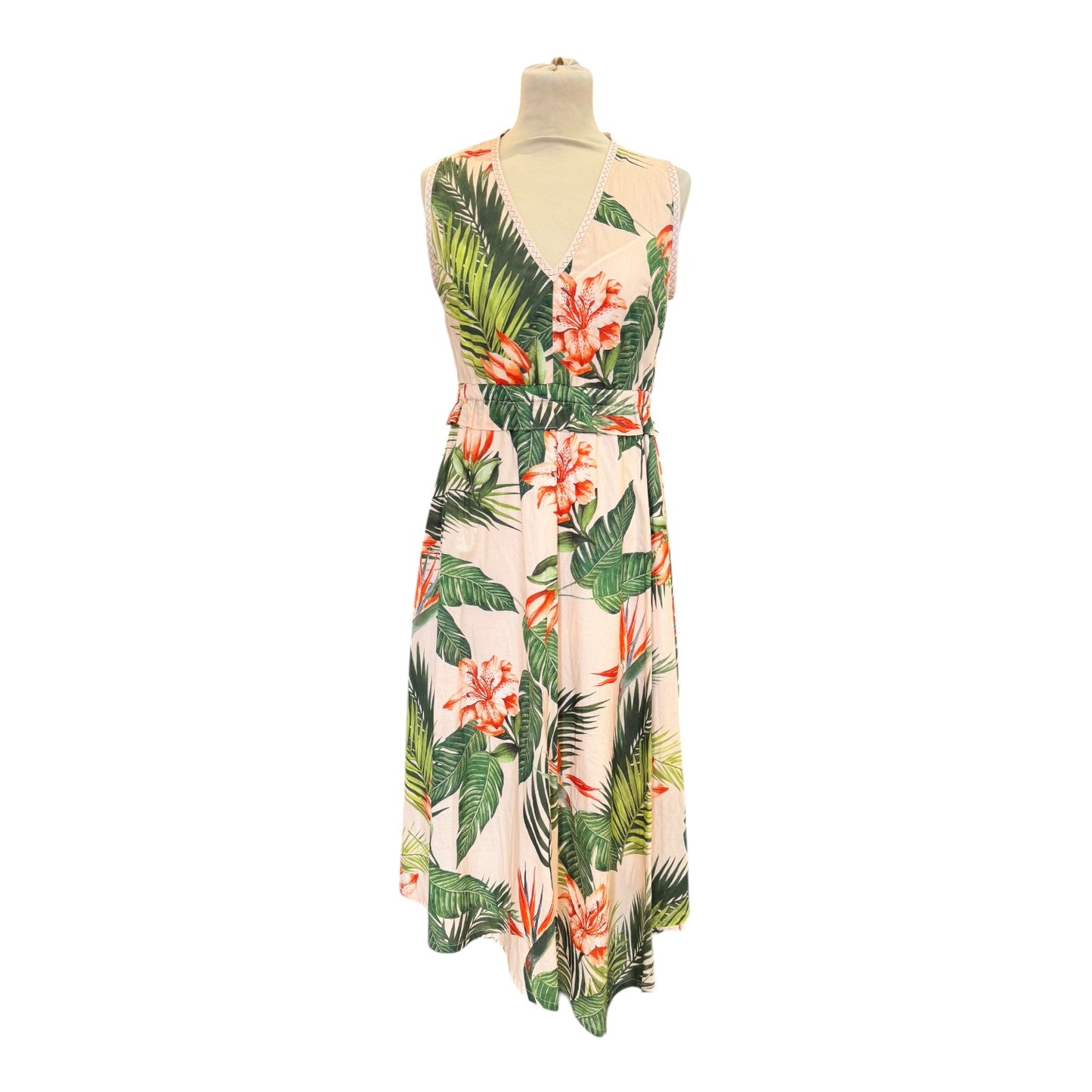 SportMax Code Floral Pink Cotton Dress - 8