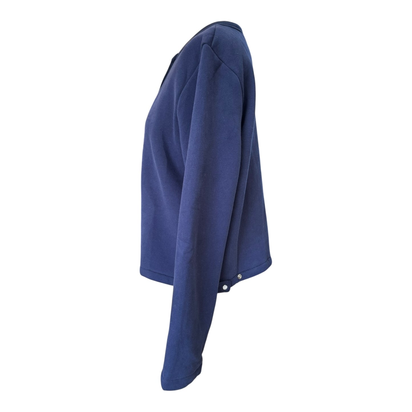 Agnes B Navy Le Classique Snap Cardigan - 14/16