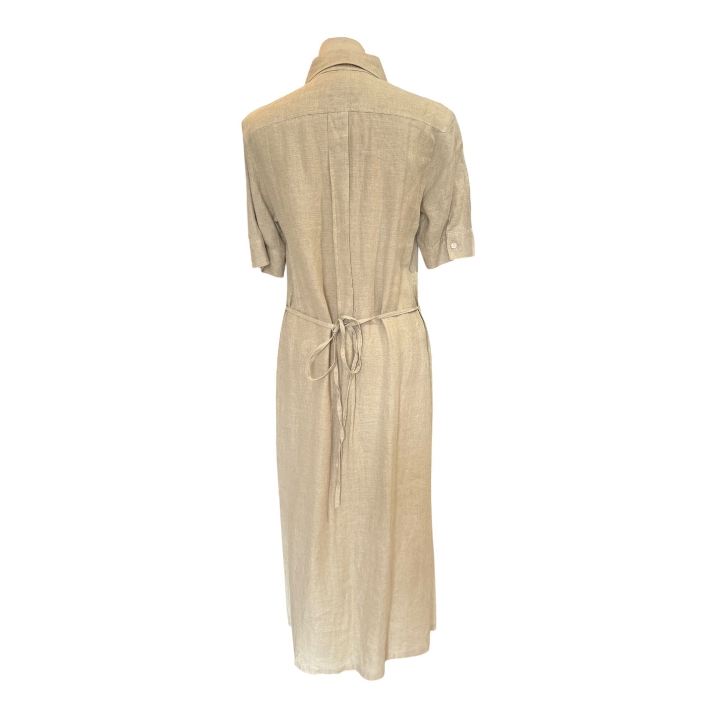 Marella Beige Linen Dress - 10