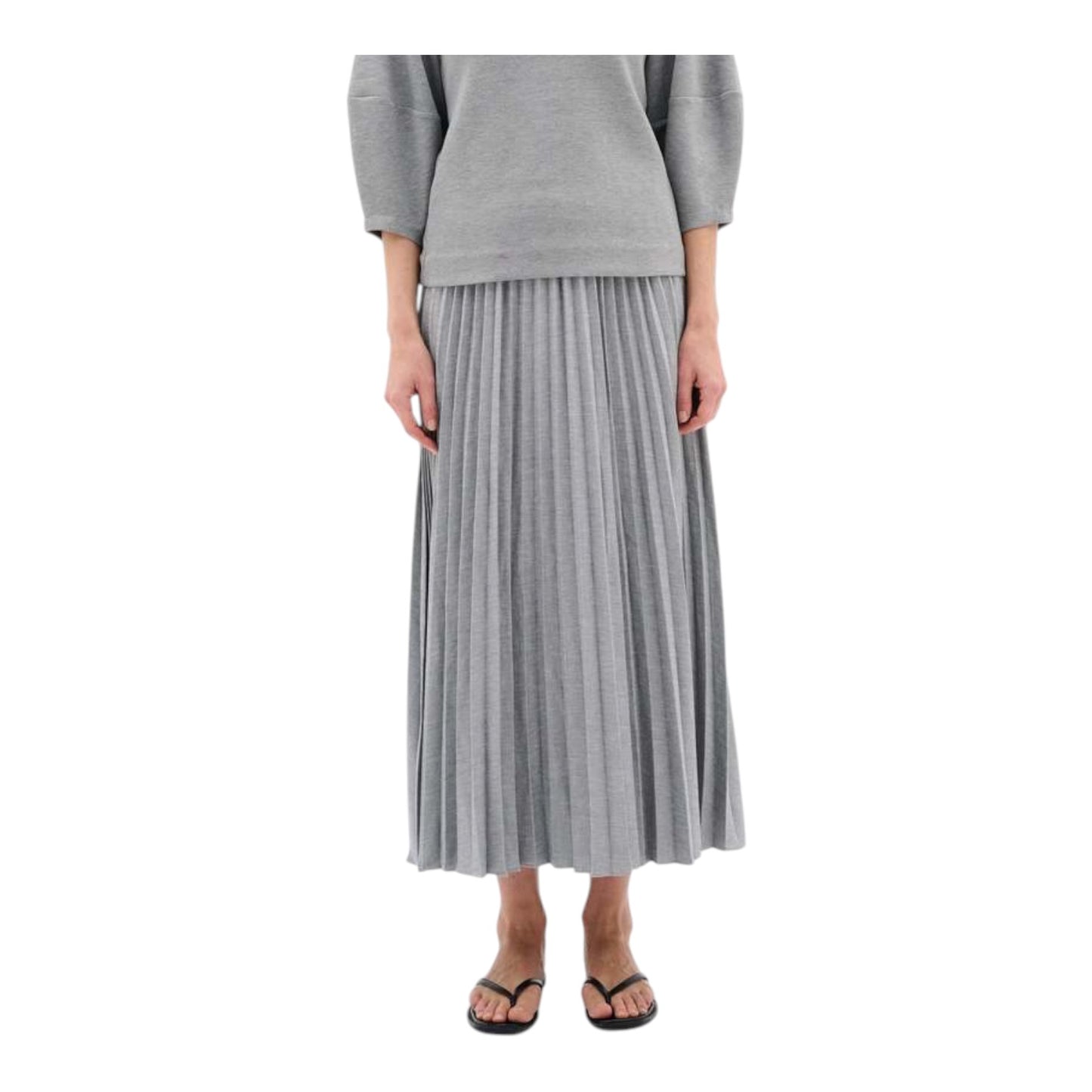 InWear Yan Skirt in Grey Melange - 12 - NEW