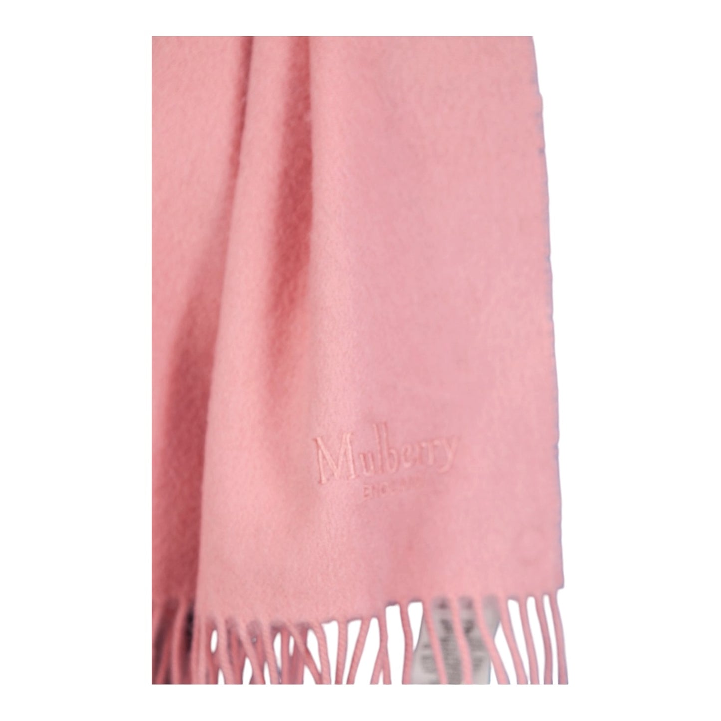 Mulberry Solid Lambswool Scarf in Macaroon Pink - NEW