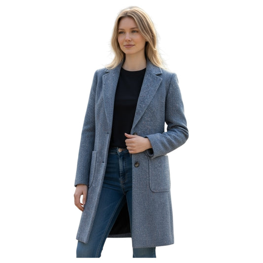 Magee 1866 Blue Tweed Coat - 8