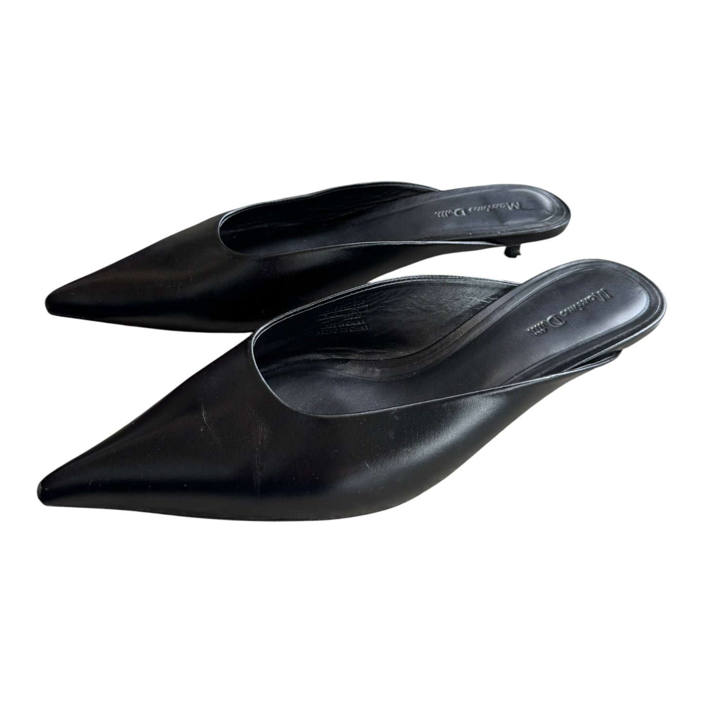 Massimo Dutti Black Kitten Heels - 41/8