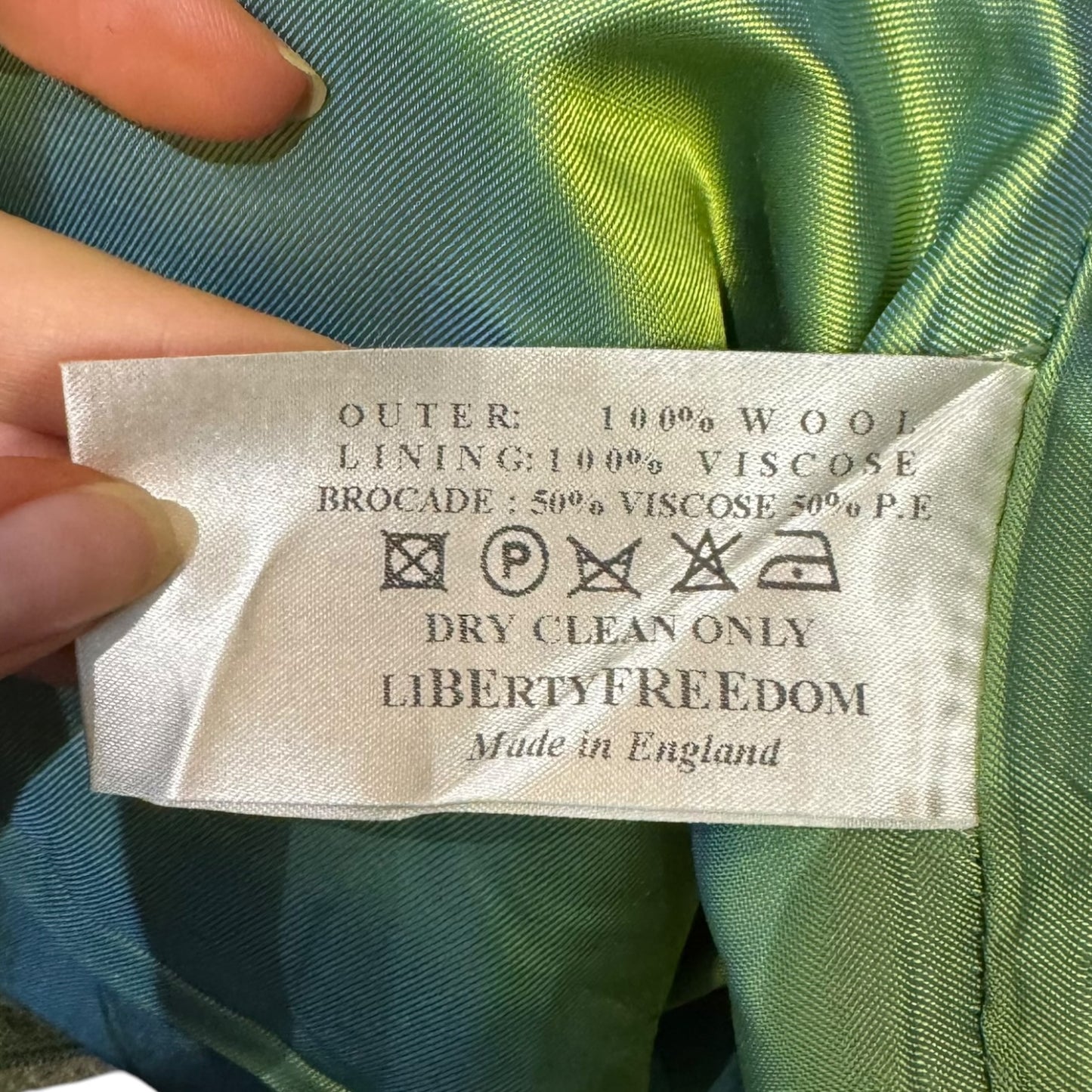 Liberty Freedom Green Wool Trousers - 14