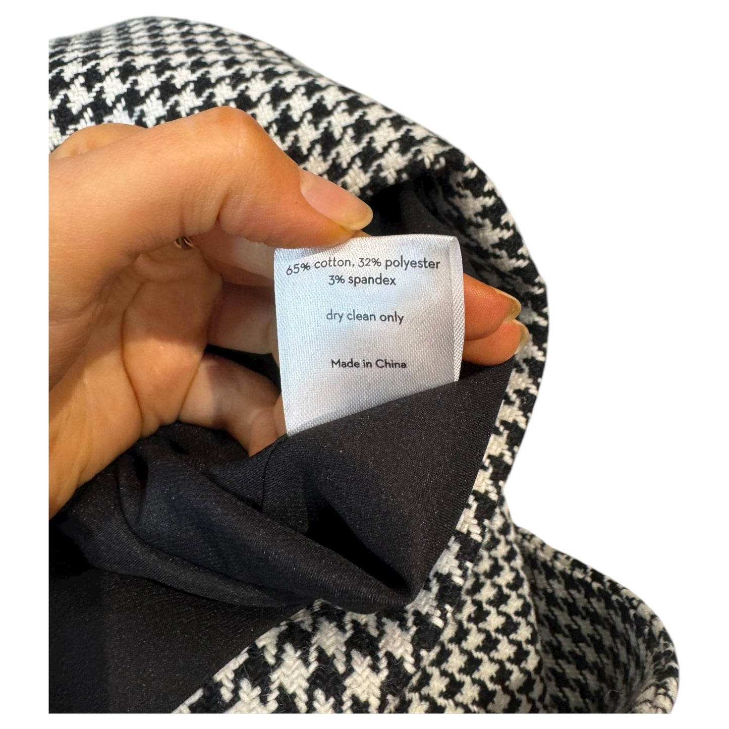 Mayla Black and White Houndstooth Coat - 14/16