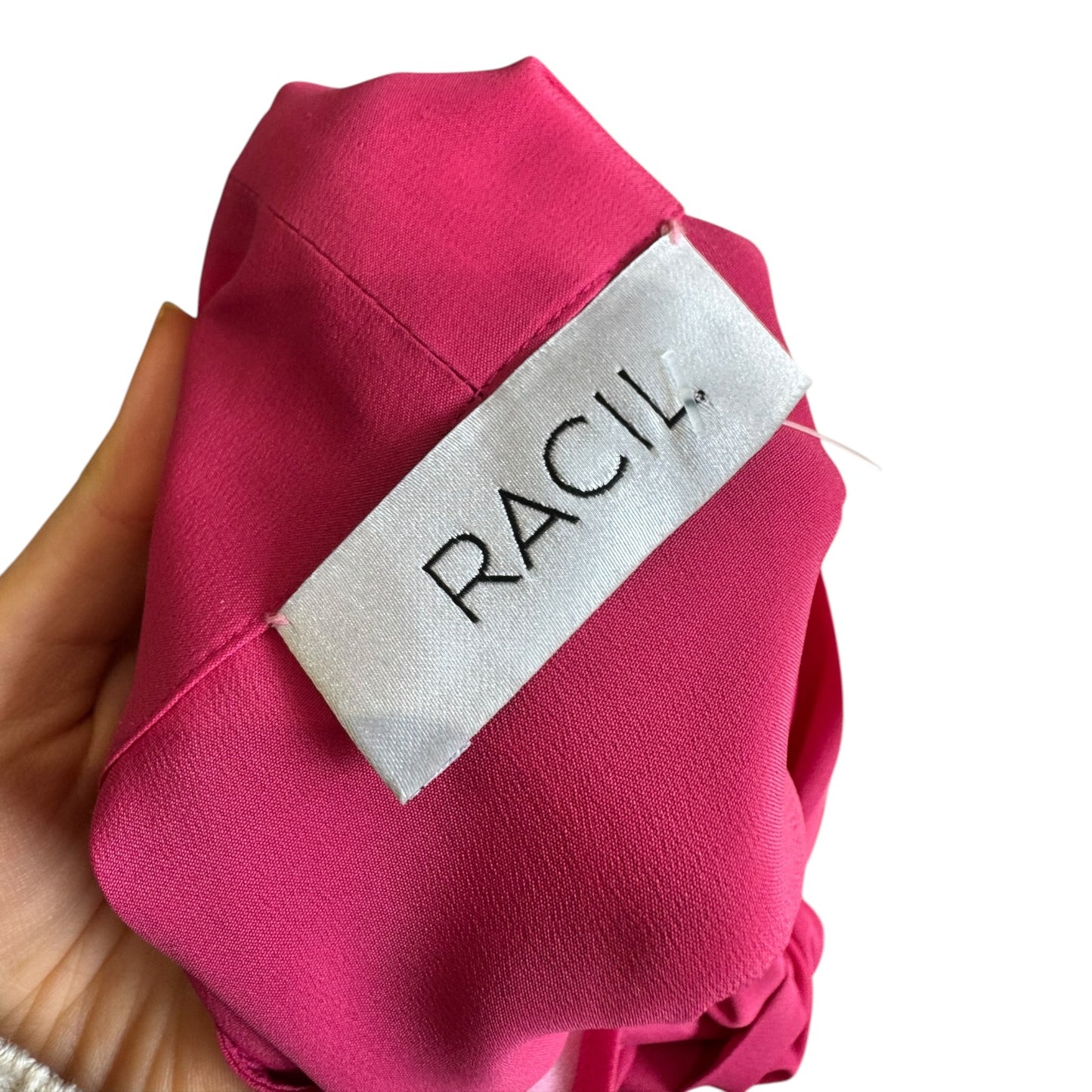 Racil Pink Silk Blend Pussy Bow Blouse - 10