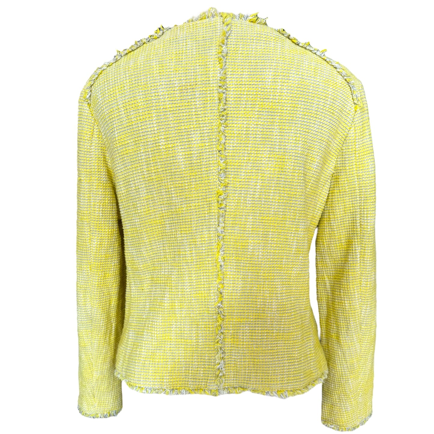 Marc Cain Yellow Tweed Jacket - 10/12