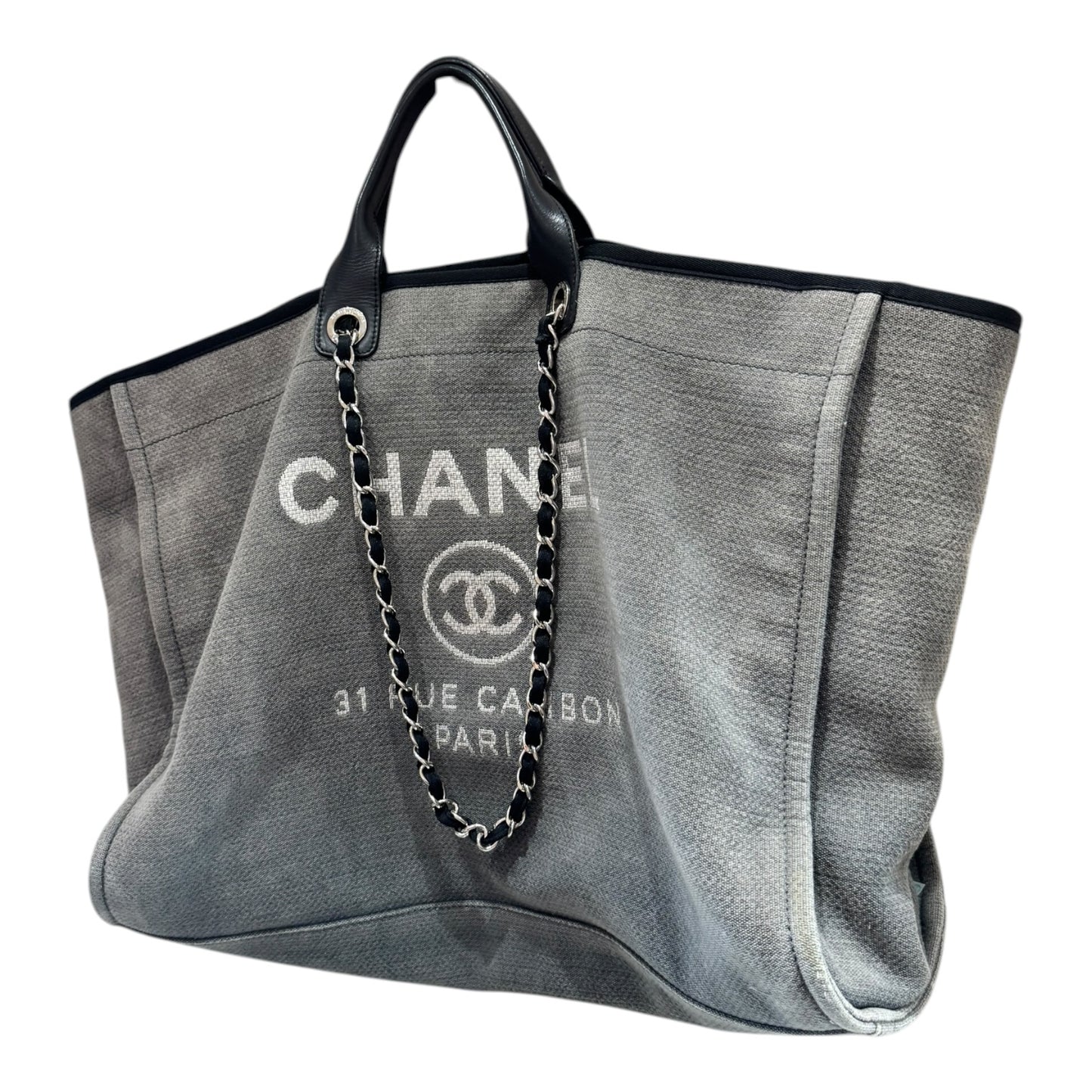 Chanel Deauville  Canvas Tote Bag