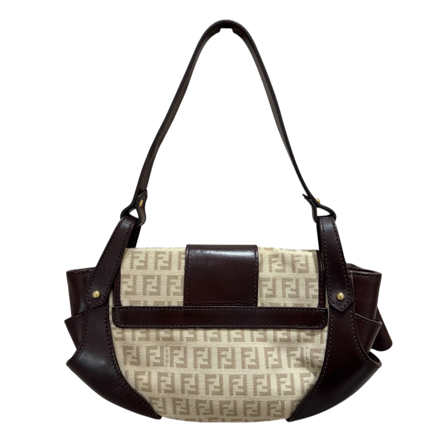 Fendi Beige and Brown Zucchino Bag