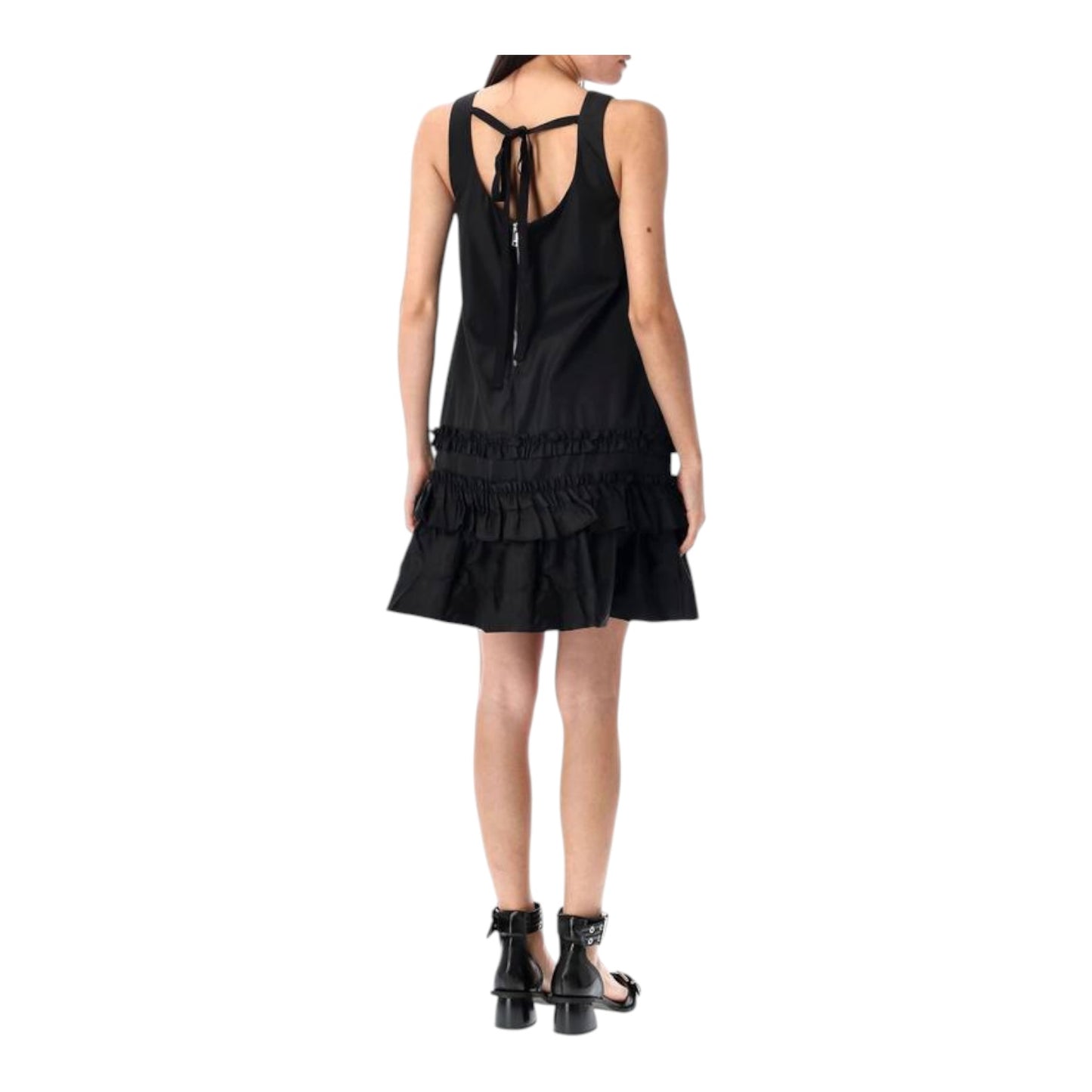 Ganni Duchesse Nylon Mini Dress - 10 - NEW