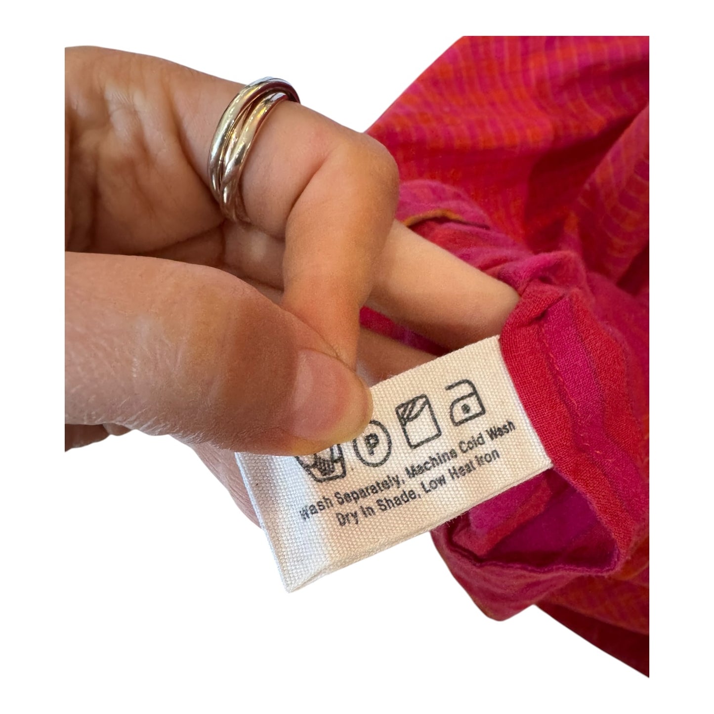 Runaway Bicycle Red and Orange Cotton Dress - 14/16