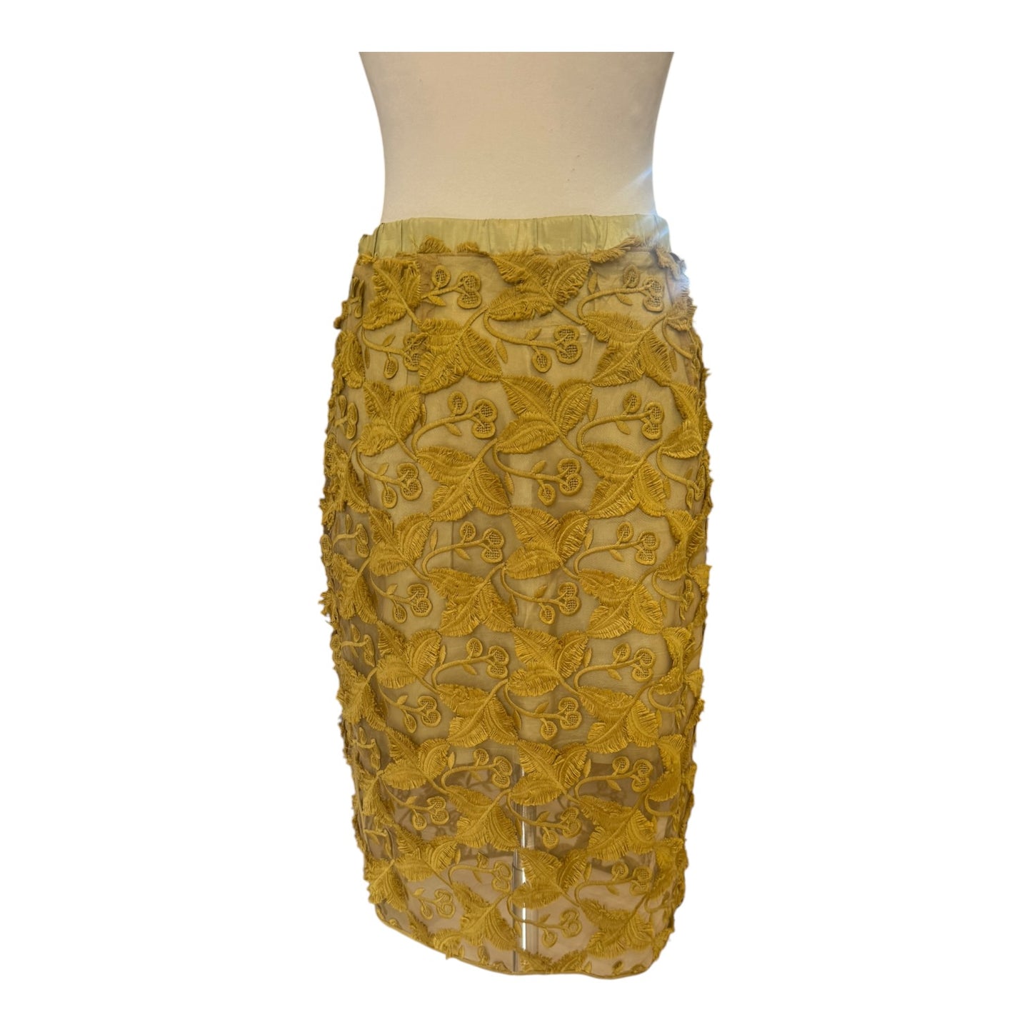 Baum und Pferdgarten Mustard Lace Skirt - 10