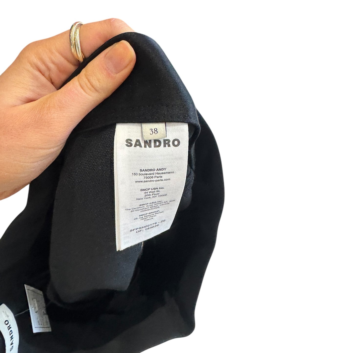 Sandro Hugo High Rise Woven Shorts - 10